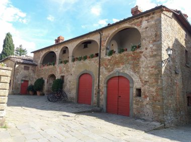 Gargonza Ortaçağ hamlet Monte San Savino, İtalya
