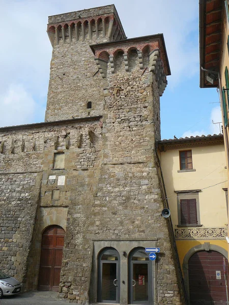 Vy av staden av Lucignano — Stockfoto