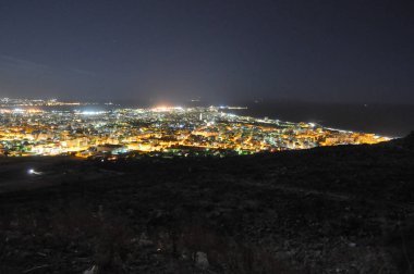 Trapani, İtalya'nın şehrin havadan görünümü