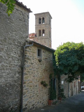 Cortona, İtalya şehir görüntüsü
