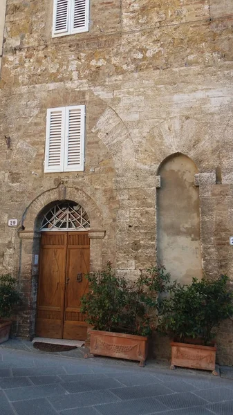 Vista Ciudad San Quirico Orcia Italia —  Fotos de Stock