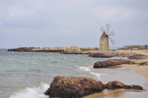 Vista Playa Trapani Italia — Foto de Stock