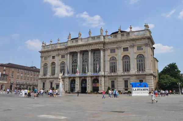Piazza Castello square in Turin — Stock Photo, Image