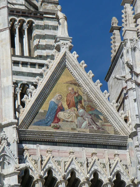 Domkyrkakyrkan Aka Duomo Siena Siena Italien — Stockfoto