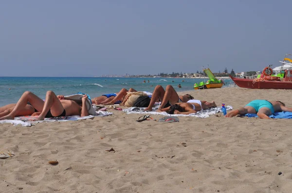 Het strand in Marsala — Stockfoto