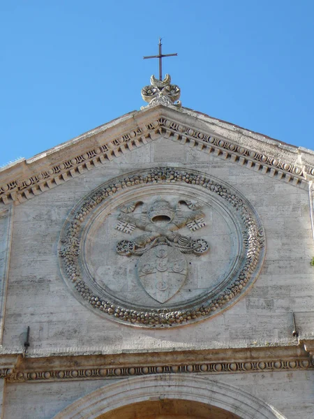 Concattedrale Santa Maria Iglesia Catedral Asunción Pienza Italia — Foto de Stock