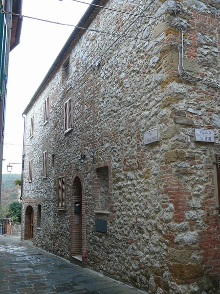 Blick Auf Die Stadt Trequanda Italien — Stockfoto