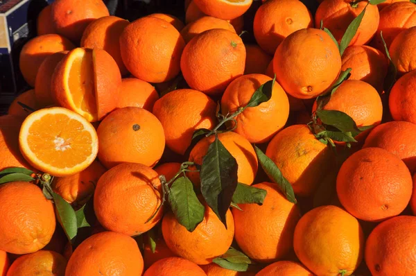 Naranja Mandarina Mandarina Citrus Tangerina Fruta Comida Vegetariana — Foto de Stock