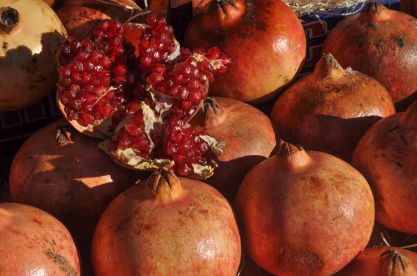 Granátové Jablko Aka Punica Granatum Ovoce Vegetariánské Jídlo — Stock fotografie