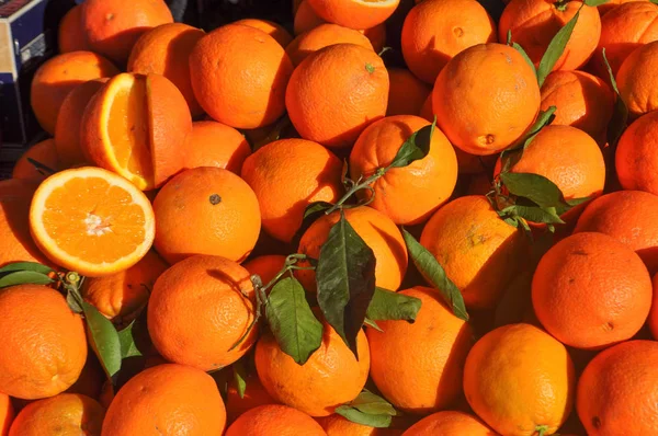 Naranja Mandarina Mandarina Citrus Tangerina Fruta Comida Vegetariana — Foto de Stock