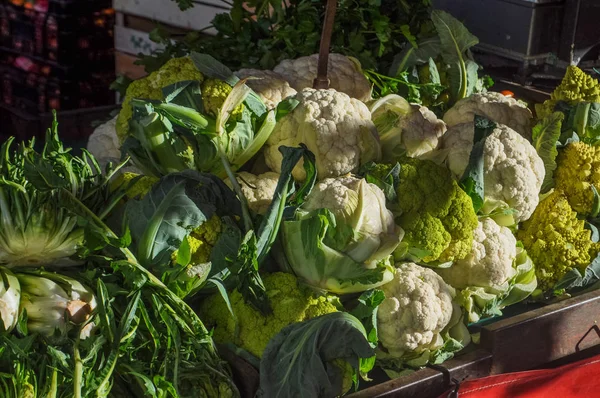 Κουνουπίδι Brassica Oleracea Λαχανικά Για Χορτοφάγους Τροφίμων — Φωτογραφία Αρχείου