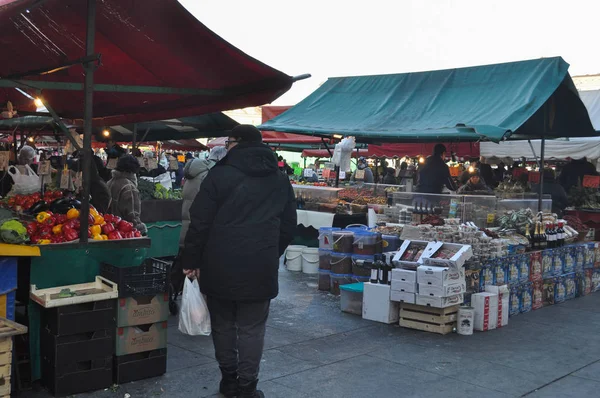 Torino Italia Circa Dicembre 2017 Piazza Mercato Porta Palazzo — Foto Stock