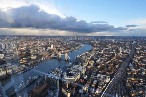 Londra Şehrinin Hava Manzarası Ngiltere — Stok fotoğraf