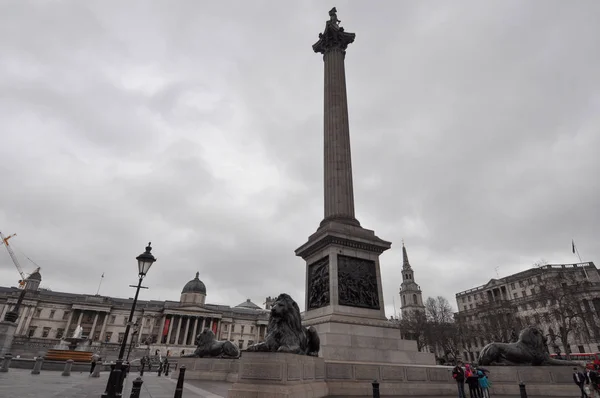 Trafalgar plein in Londen — Stockfoto