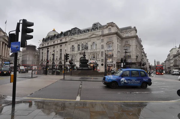 London Circa February 2018 Piccadilly Circus Statue Anteros Aka Eros — Stock Photo, Image