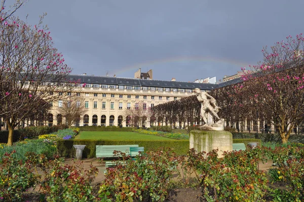 Jardín du Palais Royal (Jardín del Palacio Real) en París — Foto de Stock