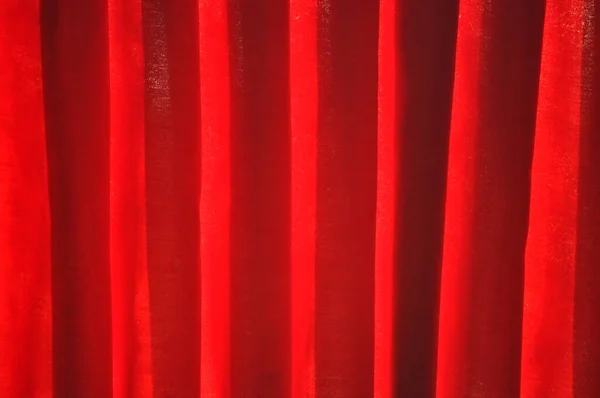 Textura Tela Cortina Roja Útil Como Fondo — Foto de Stock