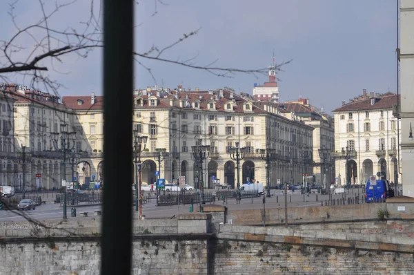 Turin Olaszország Circa Március 2020 Üres Utcák Torinóban Miután Utasították — Stock Fotó