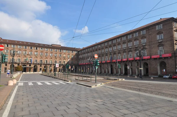 Turin Italy Circa March 2020 Порожні Вулиці Місті Турин Після — стокове фото