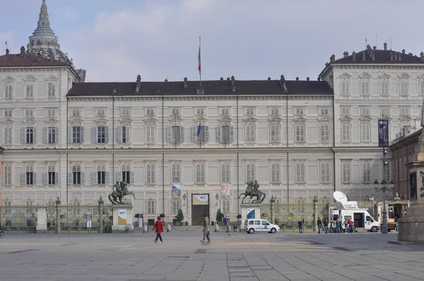 Turin Italië Circa Maart 2020 Lege Straten Stad Turijn Nadat — Stockfoto