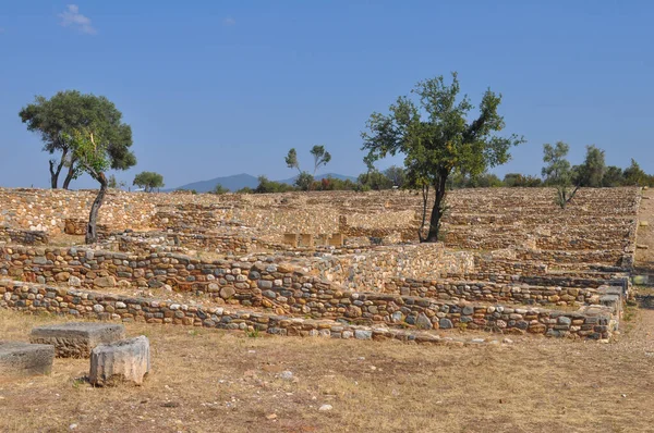 ギリシャのチャルキディキにある古代都市オリュントスの遺跡 — ストック写真