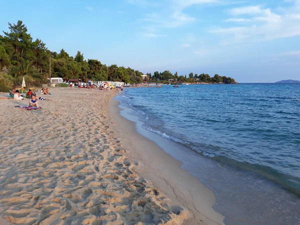 Chalkidiki Greece Circa August 2019 View Fava Beach — 图库照片