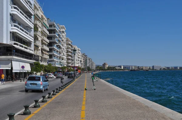 Thessaloniki Grèce Circa Août 2019 Vue Sur Mer — Photo