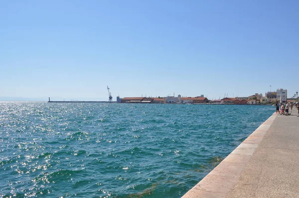 Thessaloniki Grécia Circa Agosto 2019 Vista Mar — Fotografia de Stock