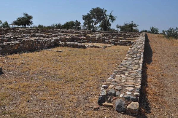 ギリシャのチャルキディキにある古代都市オリュントスの遺跡 — ストック写真