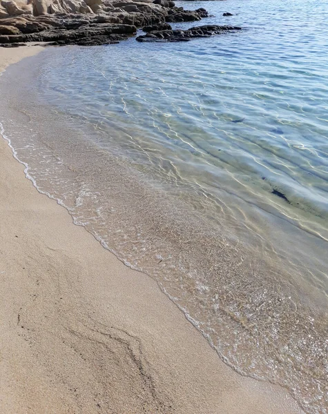 Yunanistan Calcidica Kentindeki Vourvourou Karidi Plajı Manzarası — Stok fotoğraf