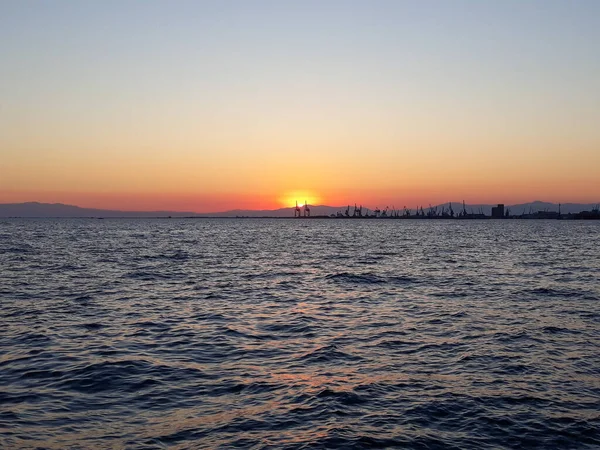 Vista Para Mar Salónica Grécia — Fotografia de Stock