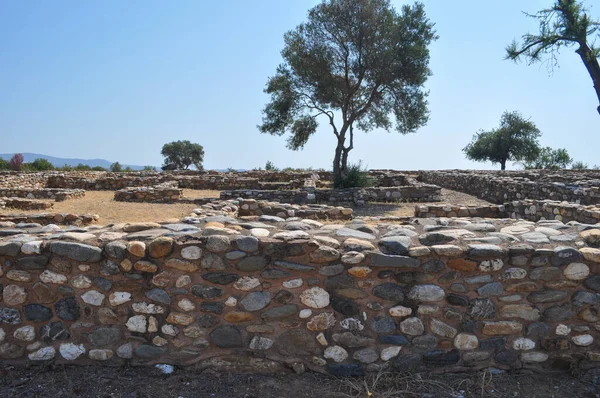 Ruines Ancienne Ville Xonthus Chalcidique Grèce — Photo