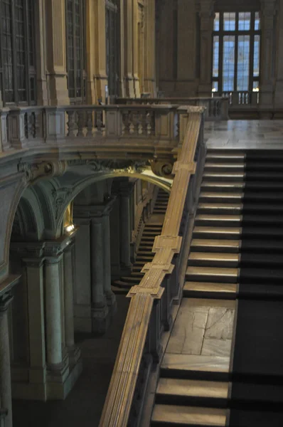 Turin Italy Circa December 2019 Palazzo Madama Royal Palace Piazza — стокове фото