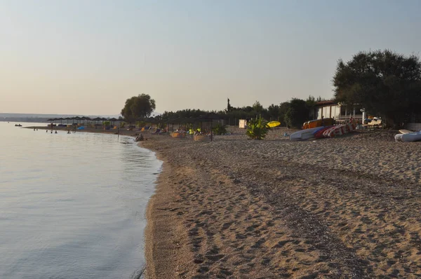 Chalkidiki Griekenland Circa August 2019 Uitzicht Het Strand — Stockfoto