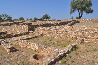 Yunanistan 'ın Chalkidiki kentindeki antik Olimpos kentinin kalıntıları