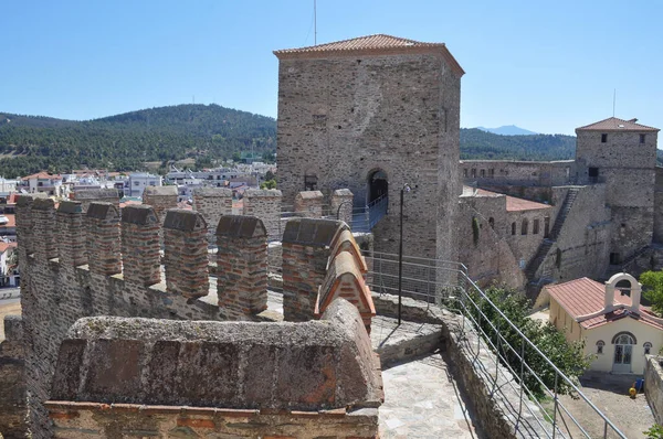 Heptapyrgion Yedi Kule Byzantská Ottomanská Pevnost Soluni Řecko — Stock fotografie