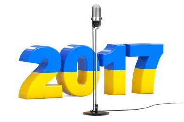 Ukrayna Eurovision Şarkı yarışmasında 2017. 3D render