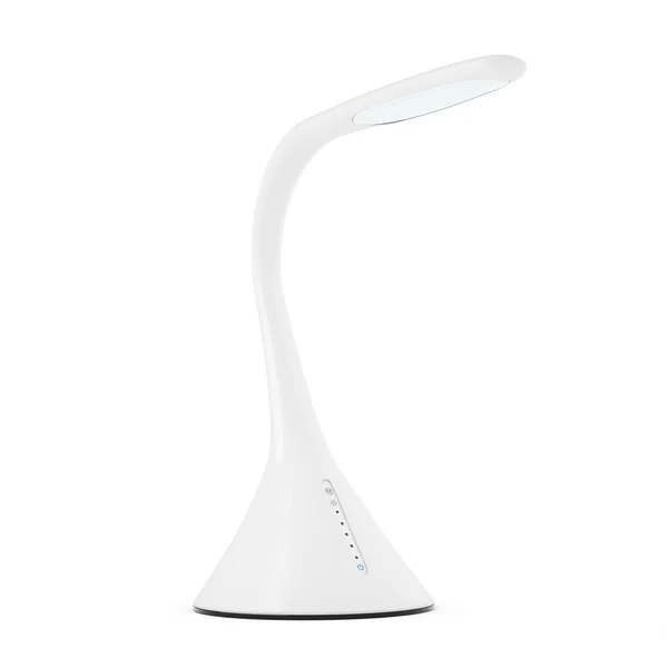 Konzept der weißen LED-Sensor-Schreibtischlampe. 3D-Darstellung — Stockfoto