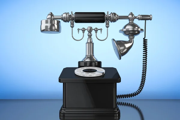 Retro telefon. Vintage telefon. 3D render — Stok fotoğraf