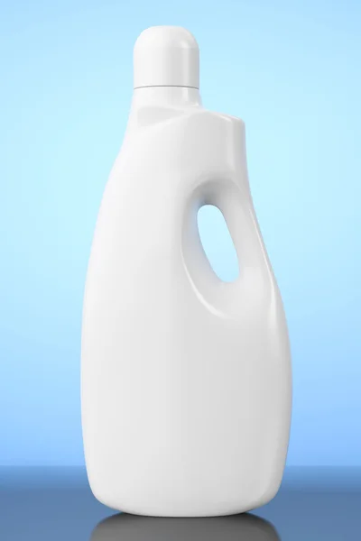 Botella de plástico detergente. Renderizado 3d — Foto de Stock