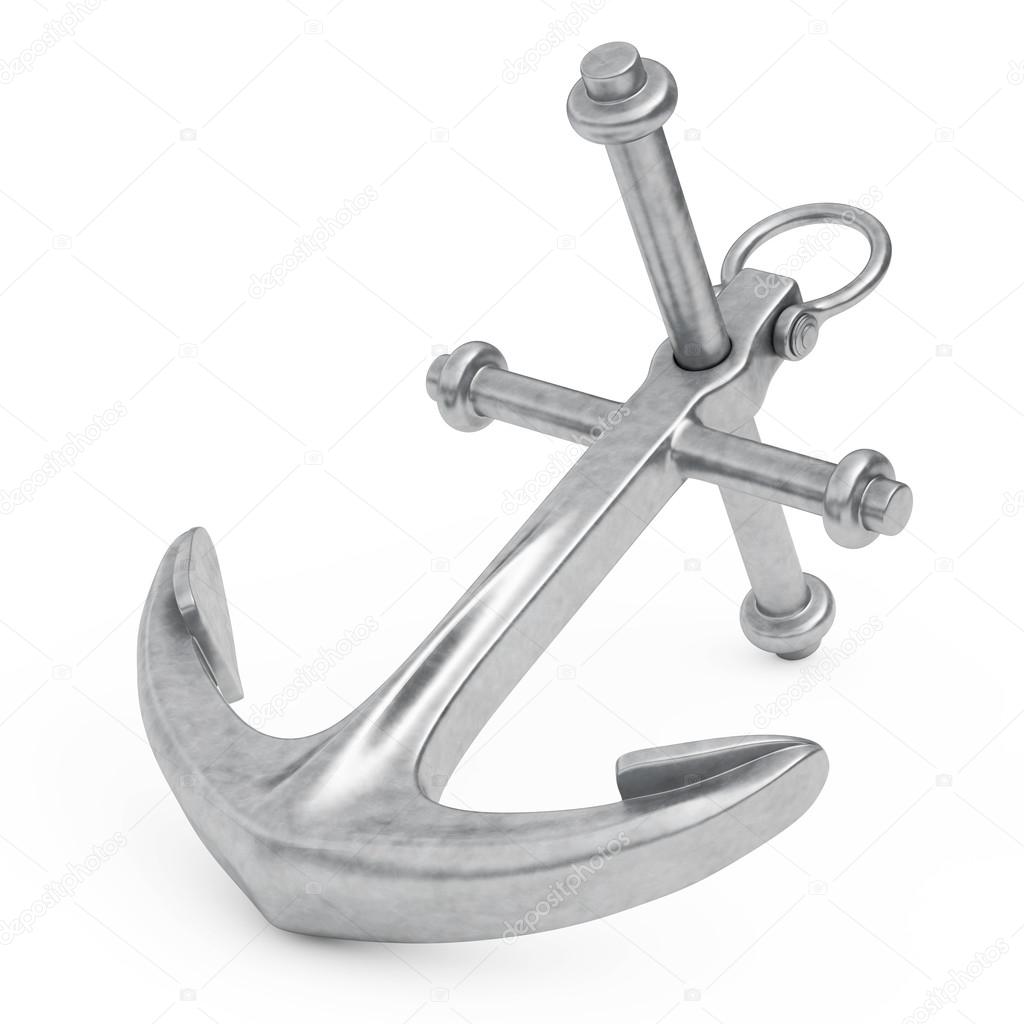 Nautical Anchor. 3d Rendering