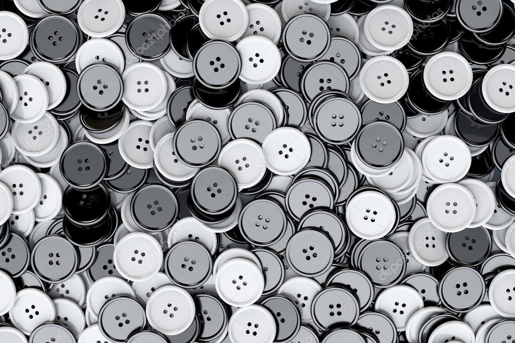 white sewing buttons