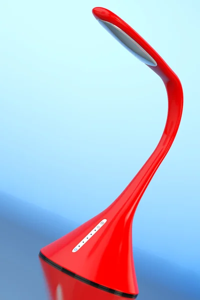 Concept de lampe de bureau de capteur mené rouge. Rendu 3d — Photo