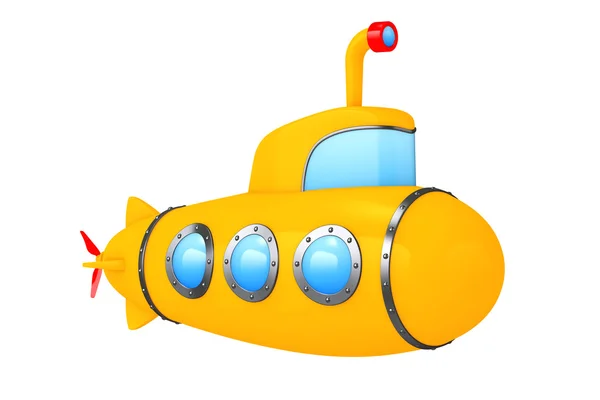 Hračka kreslený styl ponorku. 3D vykreslování — Stock fotografie