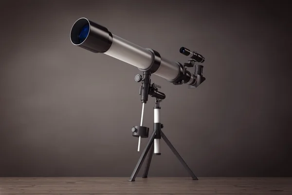 Telescoop op statief. 3D-rendering — Stockfoto