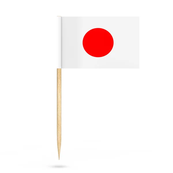 Mini Paper Japan Pointer Flag. 3d Rendering — Stock Photo, Image