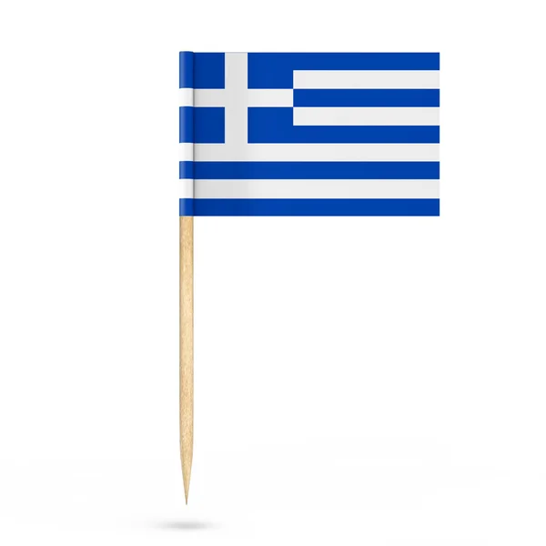 Mini-Papier-Griechenland-Flagge. 3D-Darstellung — Stockfoto