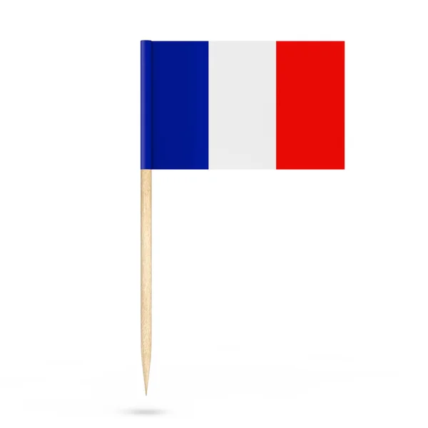 Mini drapeau pointeur Papier France. Rendu 3d — Photo