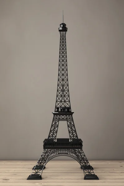 Estátua da Torre Eiffel. Renderização 3d — Fotografia de Stock