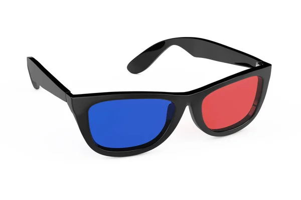 3D-bril in Retro stijl. 3D-rendering — Stockfoto
